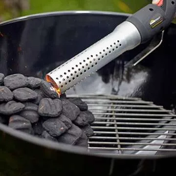 HomeRight ElectroLight C900046 Fire Starter, Charcoal Starter, Charcoal Lighter, BBQ Starter,BBQ Smoker, Grill Starter, No Lighter Fluid, Chemical Free Super Heated Air with Built-In Blower