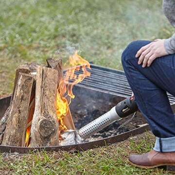 HomeRight ElectroLight C900046 Fire Starter, Charcoal Starter, Charcoal Lighter, BBQ Starter,BBQ Smoker, Grill Starter, No Lighter Fluid, Chemical Free Super Heated Air with Built-In Blower