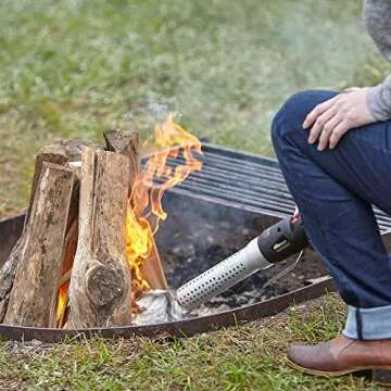 HomeRight ElectroLight C900046 Fire Starter, Charcoal Starter, Charcoal Lighter, BBQ Starter,BBQ Smoker, Grill Starter, No Lighter Fluid, Chemical Free Super Heated Air with Built-In Blower