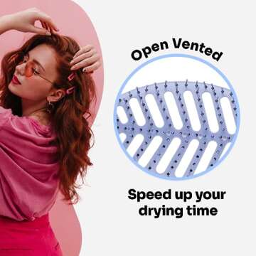 Eco-Friendly Wet Brush Go Green Speed Dry Hair Brush