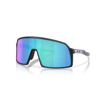 Oakley Men's OO9462 Sutro S Rectangular Sunglasses, Matte Black/Prizm Sapphire, 28 mm