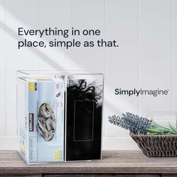 SimplyImagine Double Hygiene Dispenser Station with Lid (Double)