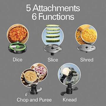 Hamilton Beach Professional Stack & Snap Food Processor for Slicing, Shredding and Kneading, Extra-Wide Feed Chute, 14 Cups Dicing, Stainless Steel