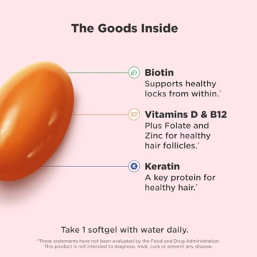 OLLY Ultra Strength Hair Softgels for Healthier Hair