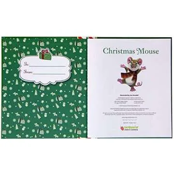 Christmas Mouse Hardcover Book for Kids Holiday Gift