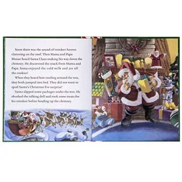 Christmas Mouse Hardcover Book for Kids Holiday Gift