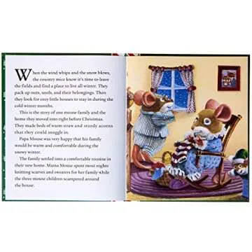 Christmas Mouse Hardcover Book for Kids Holiday Gift