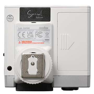 Godox Lux Junior Retro Camera Flash Speedlite 6000K±200K GN12 Auto & Manual Modes 1/1-1/64 Flash Compatible for Sony,Canon,Nikon,Fujifilm,Olympus(White)