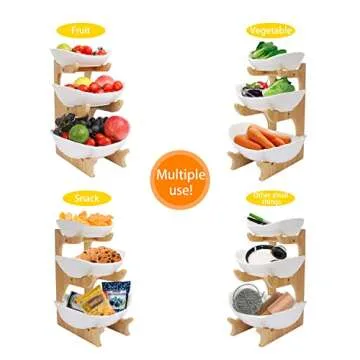 SEVEN SPARTA 3-Tiered Kitchen Counter Fruit Bowl