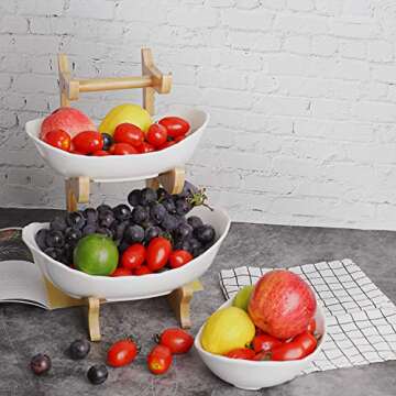 SEVEN SPARTA 3-Tiered Kitchen Counter Fruit Bowl