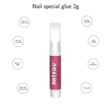 20 Pcs Nail Glue for Acrylic Nails and Press-on Nail Tips