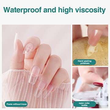 20 pcs Nail Glue for Acrylic Nails, Professional Long Lasting Professional Nail Tip Glue for Press on Nails,Adhesive Super Bond for Acrylic Nails Tips