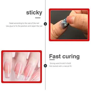 20 Pcs Nail Glue for Acrylic Nails and Press-on Nail Tips