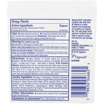 Banana Boat SPF 45 Aloe Vera Vitamin E Lip Balm Pack of 24