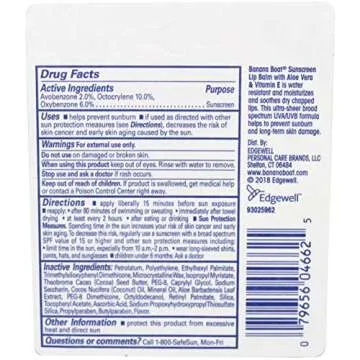 Banana Boat SPF 45 Aloe Vera Vitamin E Lip Balm Pack of 24