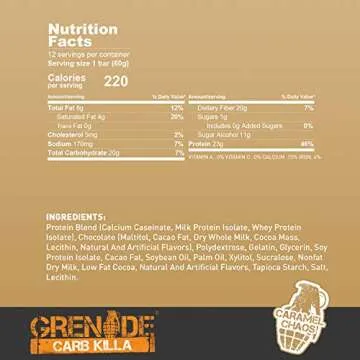 Caramel Chaos Protein Bar - Low Sugar and High Protein