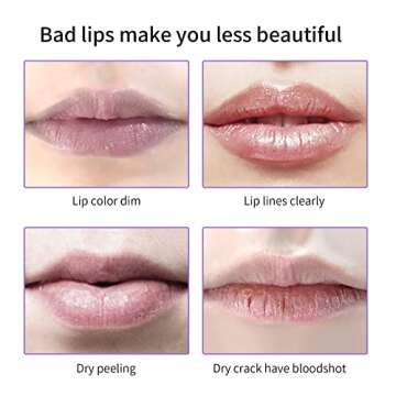 Kusslippe Lip Plumper Lip Mask Set, 2PCS Natural Lip Enhancer Care Serum, Moisturizing and Reducing Fine Lines, Day and Night