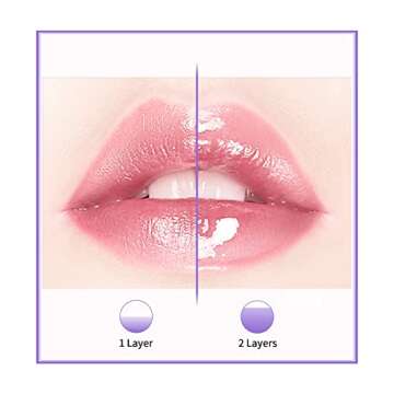 Kusslippe Lip Plumper Lip Mask Set, 2PCS Natural Lip Enhancer Care Serum, Moisturizing and Reducing Fine Lines, Day and Night