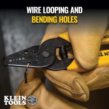 Klein Tools 11048 Dual Wire Stripper Cutter for Solid Wire, Made in USA