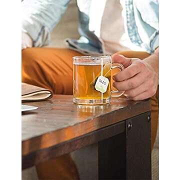 Eva's Gift Universe, Tea Bags Sampler Variety in Bamboo Tea Bag Organizer (80 Count) 9 Different Flavors Gifts for Parents Mom Dad Tea Lovers Couples