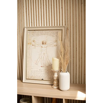 Elegant FLORLAB White Ceramic Flower Vase for Home Decor