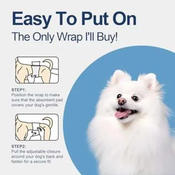 HONEY CARE All-Absorb A27 Male Dog Wrap, 50 Count, Extra Small