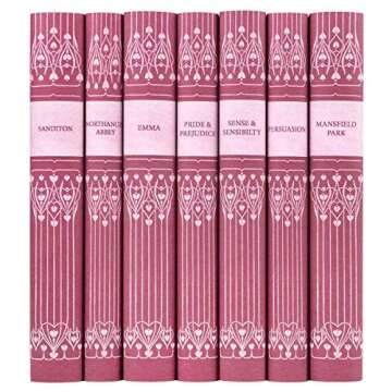 Jane Austen | Seven-Volume Hardcover Book Set with Custom Designed Juniper Books Dust Jackets | Author Jane Austen