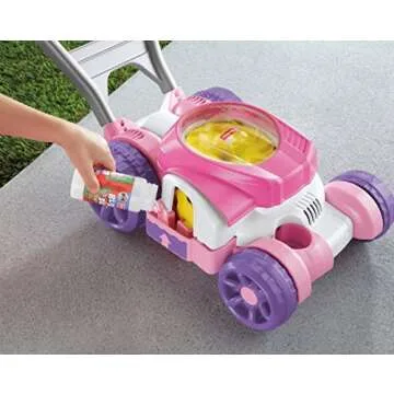 Fisher-Price Pink Bubble Mower for Kids