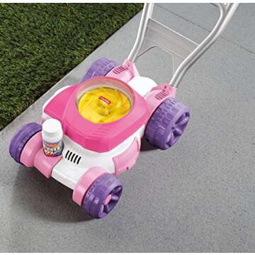 Fisher-Price Pink Bubble Mower for Kids
