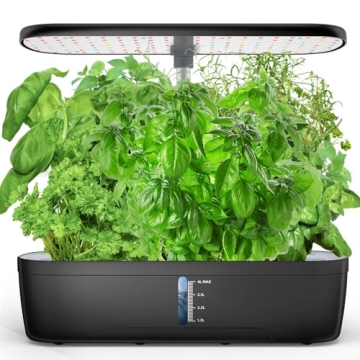 Hydroponic Indoor Garden System with LED Grow Light