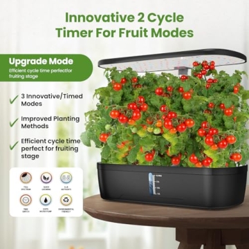 Hydroponic Indoor Garden System with LED Grow Light