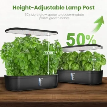 Hydroponic Indoor Garden System with LED Grow Light