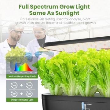 Hydroponic Indoor Garden System with LED Grow Light