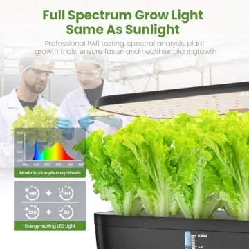 Hydroponic Indoor Garden System with LED Grow Light