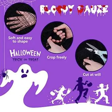 Watayo 500x39 Creepy Black Cloth for Halloween Decor