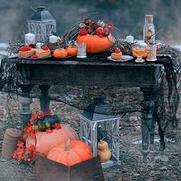 Watayo 500x39 Creepy Black Cloth for Halloween Decor