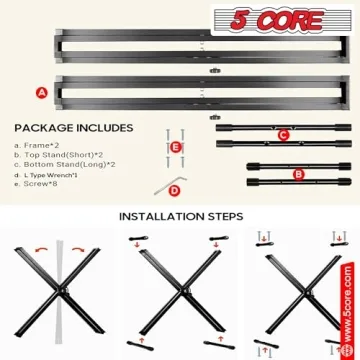 5 CORE Heavy Duty Adjustable Music Keyboard Stand