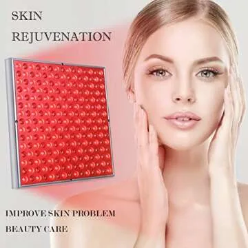 sgrow Red Light Therapy,45W LED Red Light Therapy Panel, 660nm and Near Infrared 850nm Red Light Therapy for Body,Skin Beauty, Pain Relief of Muscles and Joints