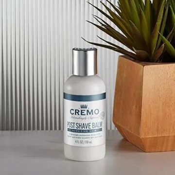 Cremo Sensitive Post Shave Balm, Soothes, And Protects Skin From Shaving Irritation, Dryness and Razor Burn, 4 Fluid Ounces