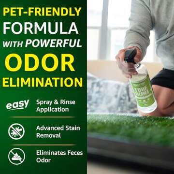 Paws and Play Turf Cleaner - Artificial Grass Dog Urine Cleaner That Cleans and Deodorizes Fake Gras...