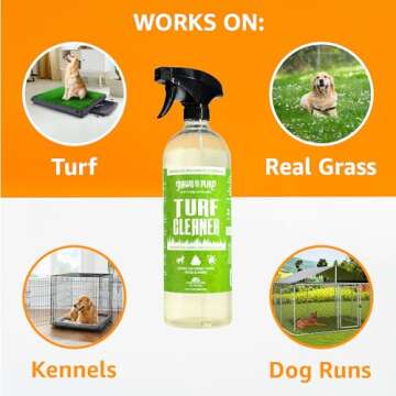 Paws and Play Turf Cleaner - Artificial Grass Dog Urine Cleaner That Cleans and Deodorizes Fake Grass | Turf Cleaner for Pet Urine Outdoor Ideal For Fake Grass Pee Pads - 32 Fl Oz (Single)