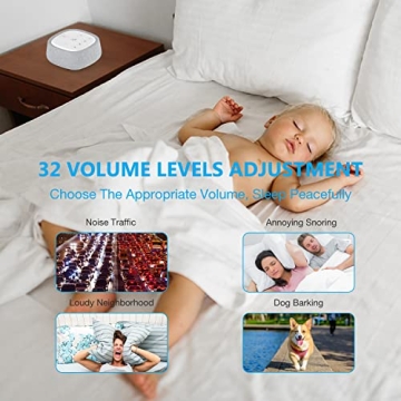 Rechargeable White Noise Machine with 28 Soothing Sounds