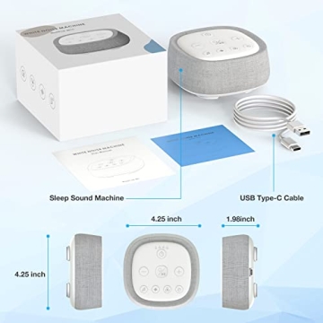 Rechargeable White Noise Machine with 28 Soothing Sounds