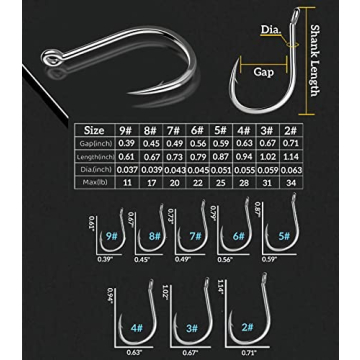 800 PCS Freshwater Saltwater Fishing Hooks Set for Anglers