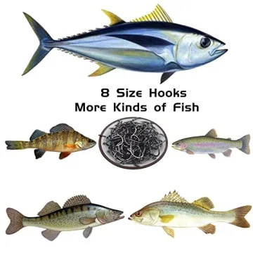 800 PCS Freshwater Saltwater Fishing Hooks Set for Anglers