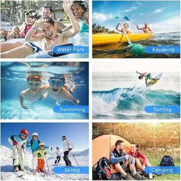 Crenova Waterproof Pouch 2 Pack Beach Accessories Waterproof Bag Fanny Pack 2 Waist Strap Adjustable Extra-Long Belt for Outdoor Water Sports