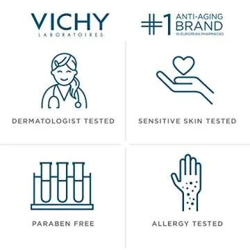 VICHY Pureté Thermale Fresh Cleansing Gel, Formulated With Glycerin, Gentle Gel Cleanser & Makeup Remover, Removes Impurities Without Overdrying, Safe For Sensitive Skin & Eyes 6.7 Fl Oz (Pack of 1)