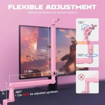 FIFINE Low Profile Boom Arm Mic Stand with Cable Management