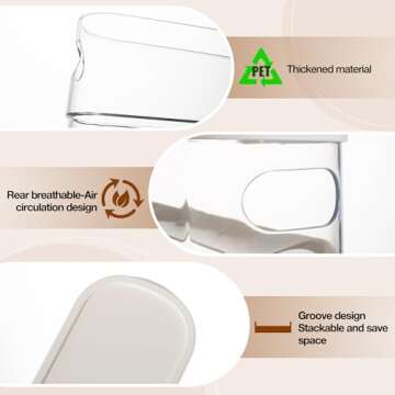 Dingerjar Egg Holder for Fridge, Auto Rolling Fridge Egg Organizer, Space Saving Eggs Dispenser for Refrigerator Storager