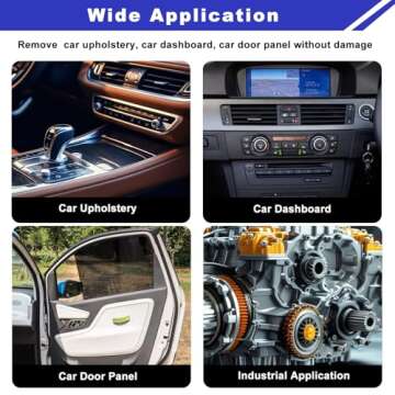 AXELECT 3Pcs Trim Removal Tool -Trim Removal Tool Set,Car Pry Tool Kit, Car Panel Door Audio Trim Tool Kit Bumper Clips Puller Retainer Fastener Clips Remover